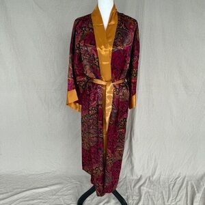 Vintage Victoria"s Secret Gold/Purple Robe Size OS